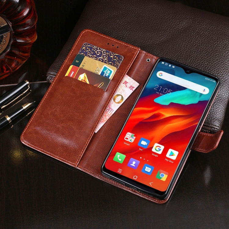 For Blackview A80 Plus idewei Crazy Horse Texture Horizontal Flip Leather Case with Holder & Card Slots & Wallet(White) - More Brand by idewei | Online Shopping South Africa | PMC TechLife | Buy Now Pay Later Mobicred