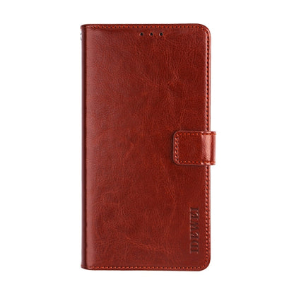 For TCL 10 SE idewei Crazy Horse Texture Horizontal Flip Leather Case with Holder & Card Slots & Wallet(Brown) - More Brand by idewei | Online Shopping South Africa | PMC Jewellery | Buy Now Pay Later Mobicred