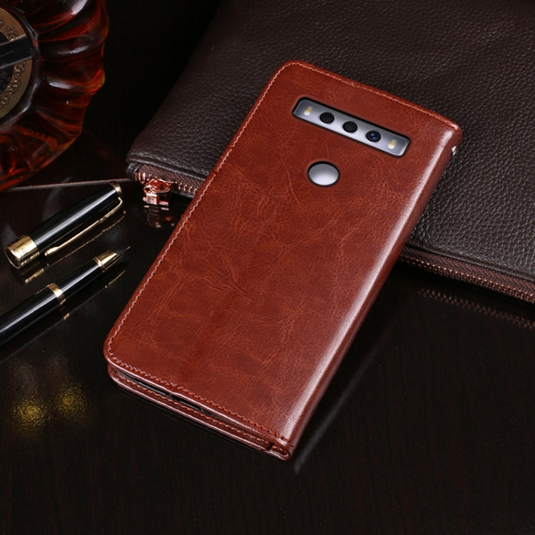 For TCL 10 SE idewei Crazy Horse Texture Horizontal Flip Leather Case with Holder & Card Slots & Wallet(Red) - More Brand by idewei | Online Shopping South Africa | PMC Jewellery | Buy Now Pay Later Mobicred