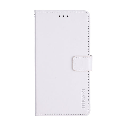 For TCL 10 SE idewei Crazy Horse Texture Horizontal Flip Leather Case with Holder & Card Slots & Wallet(White) - More Brand by idewei | Online Shopping South Africa | PMC Jewellery | Buy Now Pay Later Mobicred