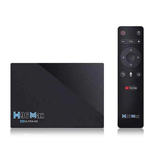 H96 Max 8K Smart TV BOX Android 11.0 Media Player with Remote Control, Quad Core RK3566, RAM: 4GB, ROM: 32GB, Dual Frequency 2.4GHz WiFi / 5G, Plug Type:AU Plug - RK3566 by PMC Jewellery | Online Shopping South Africa | PMC Jewellery | Buy Now Pay Later Mobicred