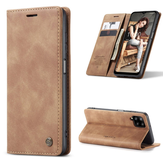 For Samsung Galaxy A12 CaseMe 013 Multifunctional Horizontal Flip Leather Case with Holder & Card Slot & Wallet(Brown) - Galaxy Phone Cases by CaseMe | Online Shopping South Africa | PMC Jewellery | Buy Now Pay Later Mobicred