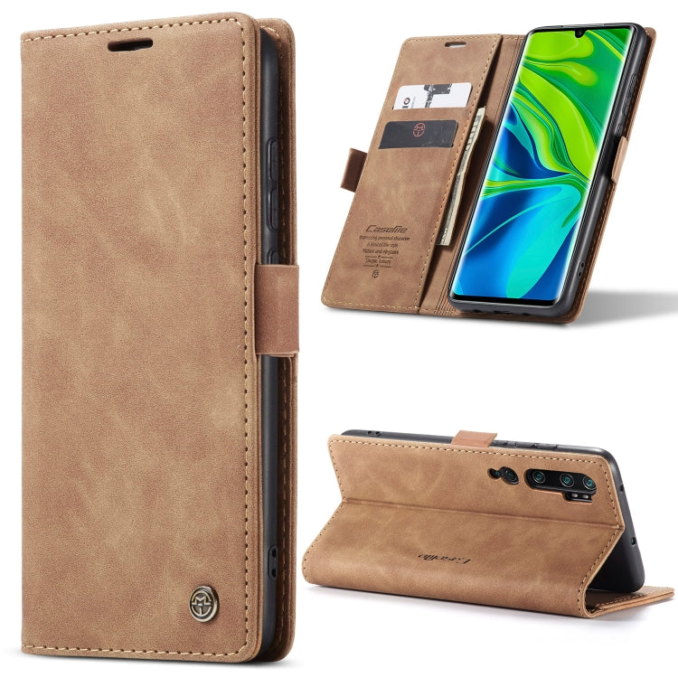 For Xiaomi CC9 Pro CaseMe 013 Multifunctional Horizontal Flip Leather Case with Holder & Card Slot & Wallet(Brown) - Xiaomi Cases by CaseMe | Online Shopping South Africa | PMC Jewellery | Buy Now Pay Later Mobicred