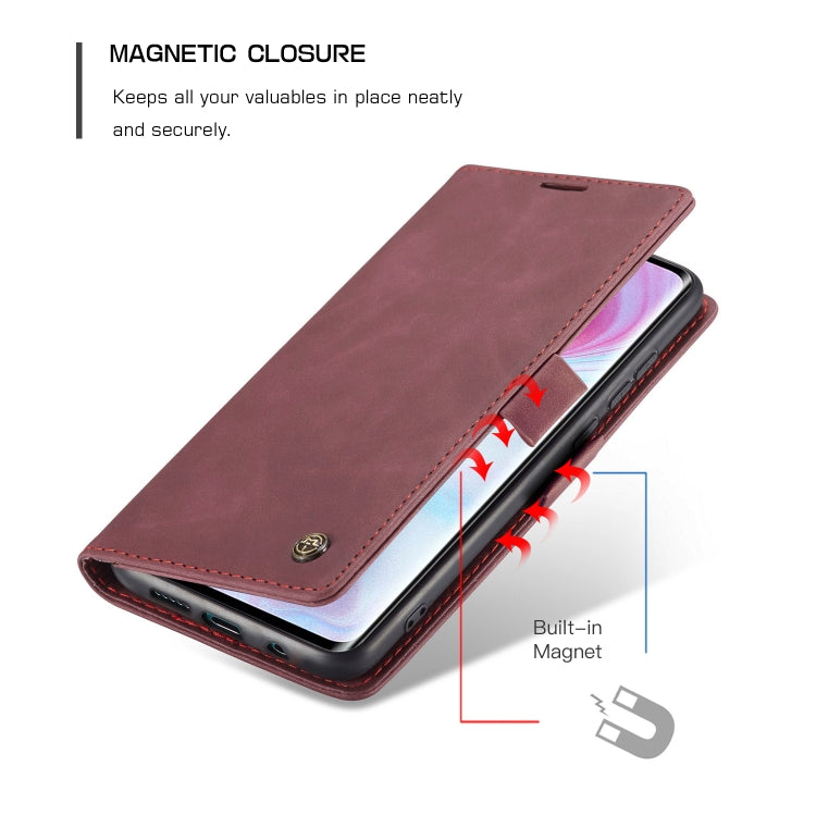 For Xiaomi CC9 Pro CaseMe 013 Multifunctional Horizontal Flip Leather Case with Holder & Card Slot & Wallet(Wine Red) - Xiaomi Cases by CaseMe | Online Shopping South Africa | PMC Jewellery | Buy Now Pay Later Mobicred