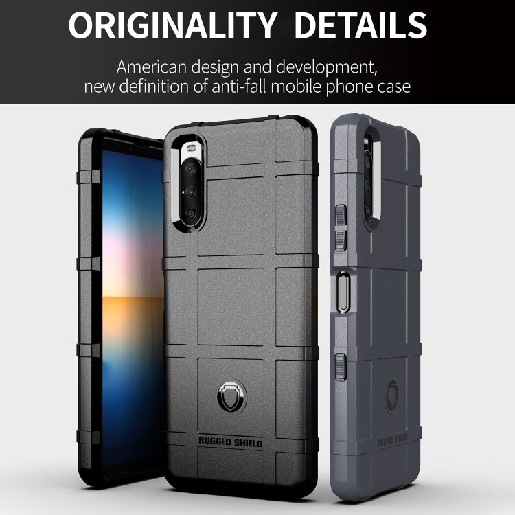 For Sony Xperia 10 III Full Coverage Shockproof TPU Case(Black) - Sony Cases by PMC Jewellery | Online Shopping South Africa | PMC Jewellery | Buy Now Pay Later Mobicred