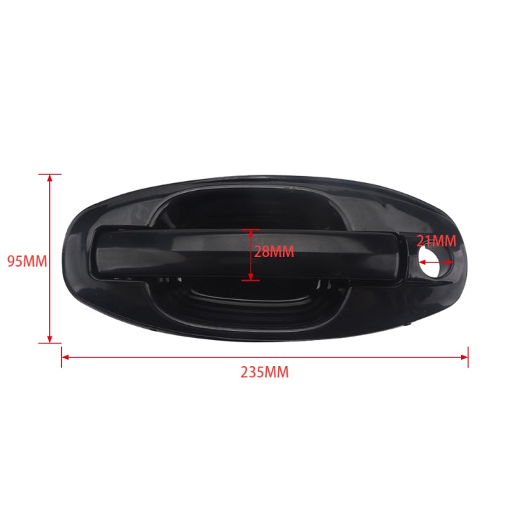 A5406-01 Car Front Left Outside Door Handle for Hyundai Santa Fe 2001-2006 - Door Handles by PMC Jewellery | Online Shopping South Africa | PMC Jewellery