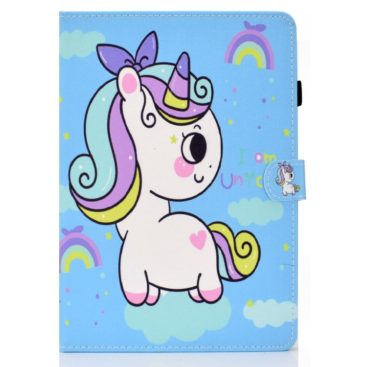 Painted Pattern TPU Horizontal Flip Leather Protective Case For Samsung Galaxy Tab A 8.0 (2019)(Rainbow Unicorn) - Other Galaxy Tab PC by PMC Jewellery | Online Shopping South Africa | PMC Jewellery