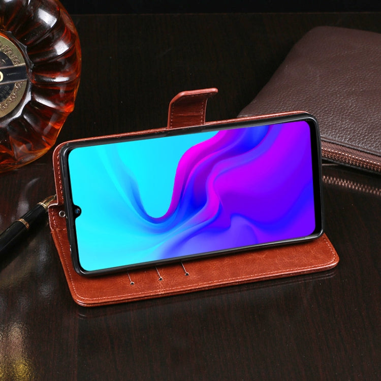 For Blackview A80S idewei Crazy Horse Texture Horizontal Flip Leather Case with Holder & Card Slots & Wallet(Sky Blue) - More Brand by idewei | Online Shopping South Africa | PMC TechLife | Buy Now Pay Later Mobicred