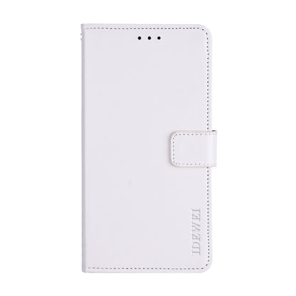 For Blackview A80S idewei Crazy Horse Texture Horizontal Flip Leather Case with Holder & Card Slots & Wallet(White) - More Brand by idewei | Online Shopping South Africa | PMC Jewellery | Buy Now Pay Later Mobicred