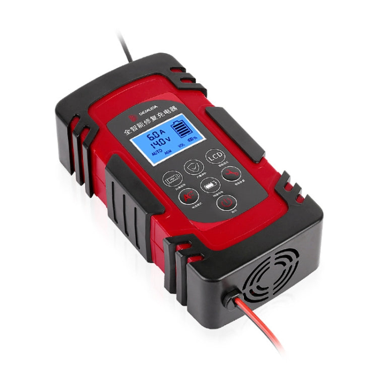 DEMUDA DC-80 Car Battery Charger 12V/24V Intelligent Pulse Repair Type Lead-acid Battery, Plug Type:AU Plug(Red) - Battery Charger by PMC Jewellery | Online Shopping South Africa | PMC Jewellery | Buy Now Pay Later Mobicred