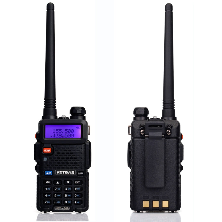 RETEVIS RT-5R 400-520MHz + 136-174MHz 128CHS USB Two-segment Handheld Walkie Talkie - Handheld Walkie Talkie by RETEVIS | Online Shopping South Africa | PMC Jewellery | Buy Now Pay Later Mobicred