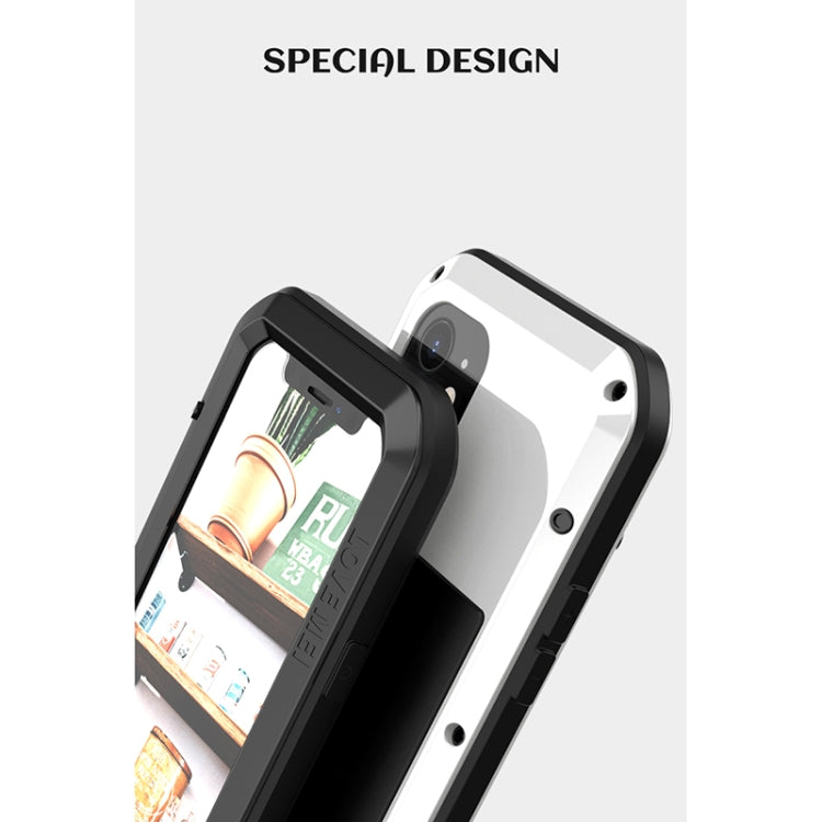 For iPhone 12 LOVE MEI Metal Shockproof Life Waterproof Dustproof Protective Case(White) - iPhone 12 / 12 Pro Cases by LOVE MEI | Online Shopping South Africa | PMC TechLife | Buy Now Pay Later Mobicred