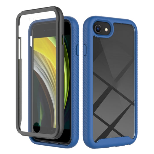 For iPhone SE 2022 / SE 2020 / 8 / 7 Starry Sky Solid Color Series Shockproof PC + TPU Case with PET Film(Royal Blue) - iPhone SE 2022 / 2020 / 8 / 7 Cases by PMC Jewellery | Online Shopping South Africa | PMC Jewellery | Buy Now Pay Later Mobicred