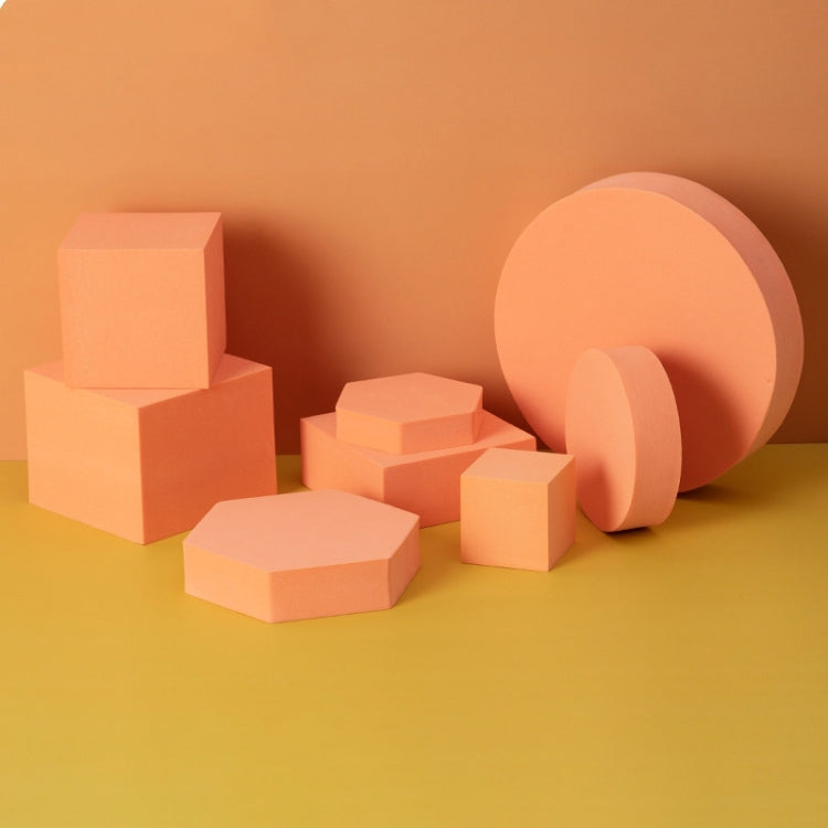 8 in 1 Different Sizes Geometric Cube Solid Color Photography Photo Background Table Shooting Foam Props(Orange) - free shipping - PMc TechLife - Order now!