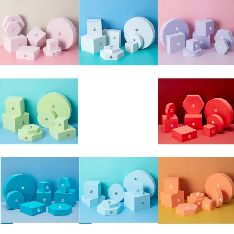 8 in 1 Different Sizes Geometric Cube Solid Color Photography Photo Background Table Shooting Foam Props(Light Pink) - free shipping - PMc TechLife - Order now!