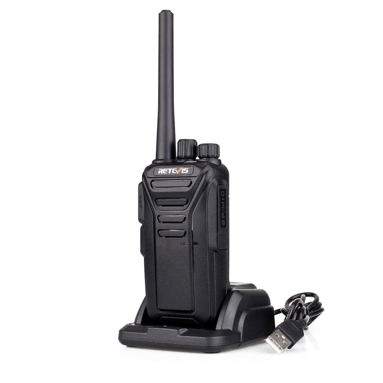 RETEVIS RT27 0.5W EU Frequency 446MHz 16CHS FRS Two Way Radio Handheld Walkie Talkie, EU Plug(Black) - Handheld Walkie Talkie by RETEVIS | Online Shopping South Africa | PMC Jewellery | Buy Now Pay Later Mobicred