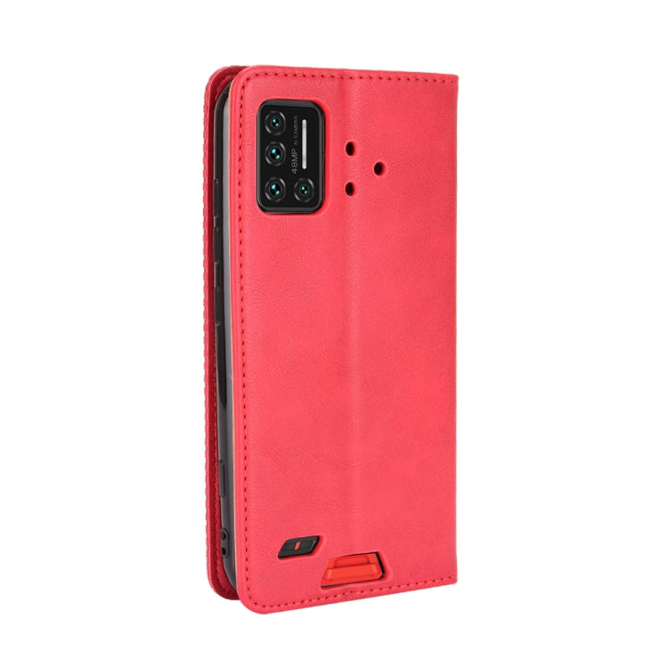 For UMIDIGI Bison GT Magnetic Buckle Retro Crazy Horse Texture Horizontal Flip Leather Case with Holder & Card Slots & Photo Frame(Red) - More Brand by PMC Jewellery | Online Shopping South Africa | PMC Jewellery