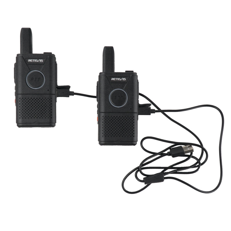 1 Pair RETEVIS RT18 16CHS FRS Dual PTT Handheld Walkie Talkie, US Plug(Black) - Handheld Walkie Talkie by RETEVIS | Online Shopping South Africa | PMC Jewellery | Buy Now Pay Later Mobicred