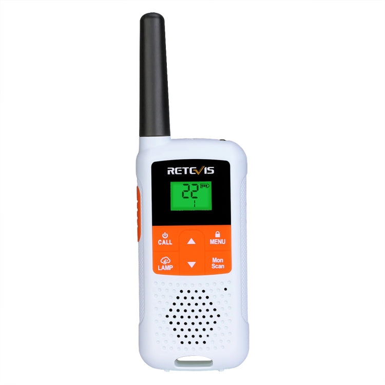 1 Pair RETEVIS RT49B 0.5W US Frequency 462.5500-467.7125MHz 22CHS FRS Two Way Radio Handheld Walkie Talkie, US Plug(White) - Handheld Walkie Talkie by RETEVIS | Online Shopping South Africa | PMC Jewellery | Buy Now Pay Later Mobicred