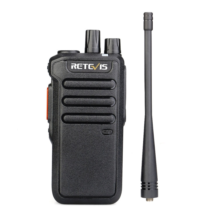 RETEVIS RT43 5W UHF 400-480MHz 32CHS DMR Digital Two Way Radio Handheld Walkie Talkie, EU Plug(Black) - Handheld Walkie Talkie by RETEVIS | Online Shopping South Africa | PMC Jewellery | Buy Now Pay Later Mobicred