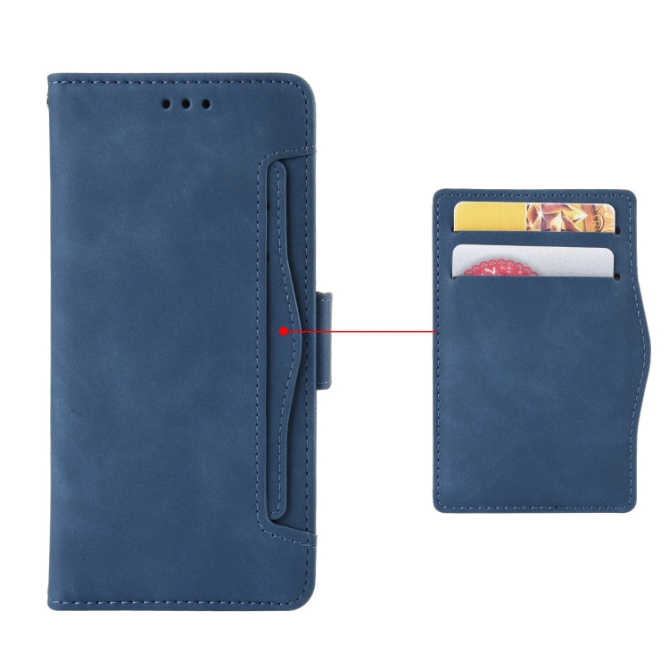 For OPPO A54 5G / A74 5G / A93 5G Skin Feel Calf Pattern Horizontal Flip Leather Case with Holder & Card Slots & Photo Frame(Blue) - OPPO Cases by PMC Jewellery | Online Shopping South Africa | PMC Jewellery | Buy Now Pay Later Mobicred