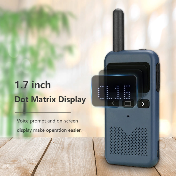 RETEVIS RB619 PMR446 16CHS License-free Two Way Radio Handheld Walkie Talkie, EU Plug(Navy Blue) - Handheld Walkie Talkie by RETEVIS | Online Shopping South Africa | PMC Jewellery | Buy Now Pay Later Mobicred