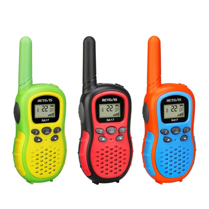 3 PCS / Set RETEVIS RA17 0.5W US Frequency 22CHS License-free Children Handheld Walkie Talkie - Children by RETEVIS | Online Shopping South Africa | PMC Jewellery | Buy Now Pay Later Mobicred