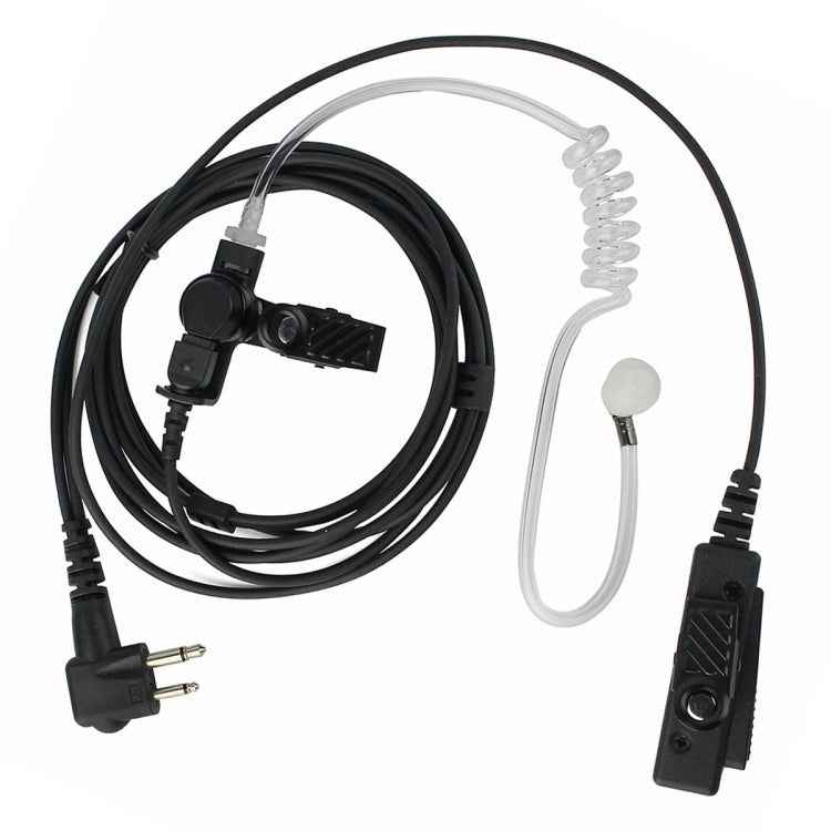 RETEVIS M 2 Pin Long Clip Air Guide Covert Acoustic Tube Earpiece Speaker Microphone - free shipping - PMC Jewellery - Order now!