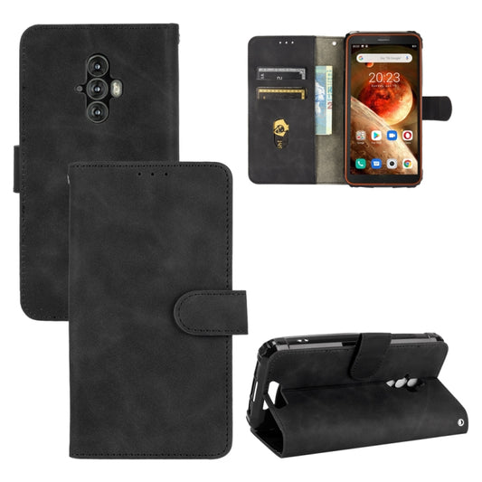 For Blackview BV6600 Solid Color Skin Feel Magnetic Buckle Horizontal Flip Calf Texture PU Leather Case with Holder & Card Slots & Wallet(Black) - More Brand by PMC Jewellery | Online Shopping South Africa | PMC Jewellery | Buy Now Pay Later Mobicred