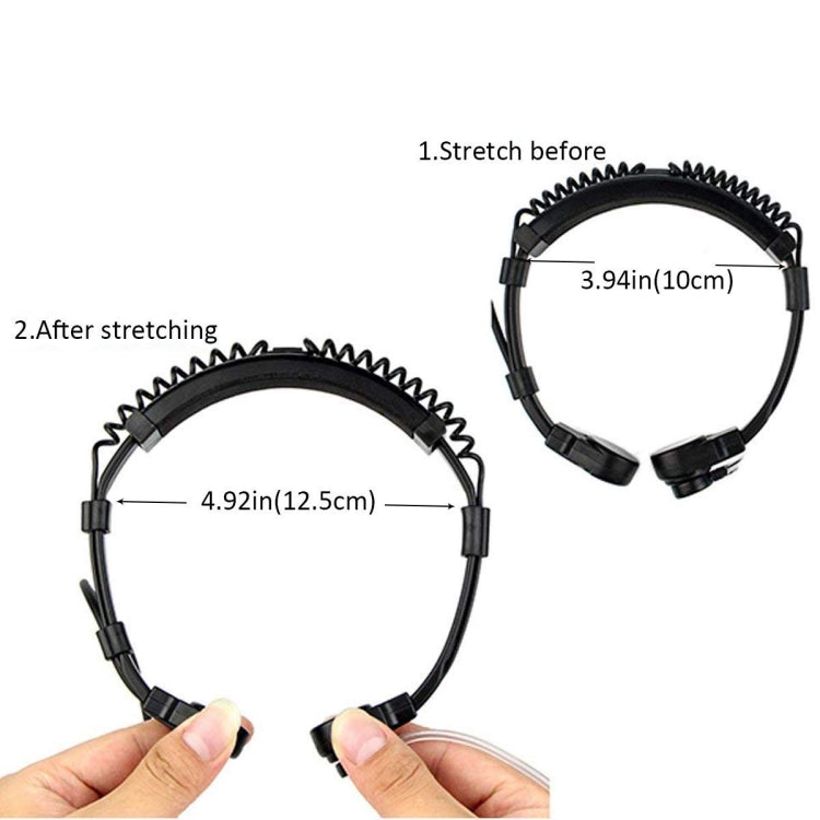 RETEVIS K-001 2 Pin Retractable Throat Covert Acoustic Tube Earphone Microphone for H-777/RT-5R - free shipping - PMC Jewellery - Order now!