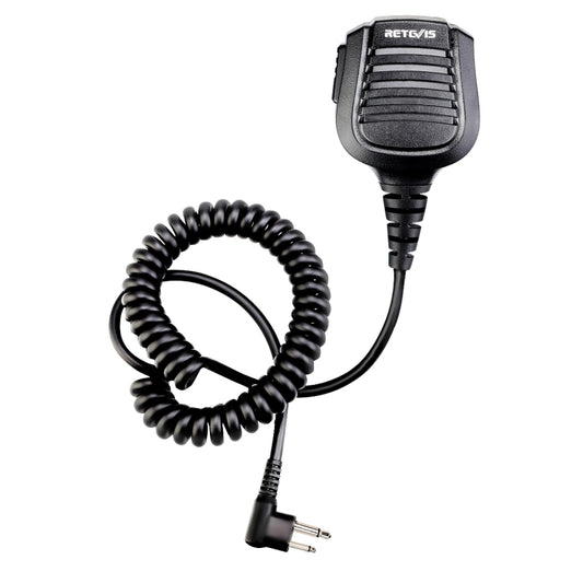 RETEVIS HM004 IPX5 Waterproof 2 Pin Motorcycle Speaker Microphone for Motorola GP68/GP88/GP300/ GP2000/CT150 - Microphones & Headsets by RETEVIS | Online Shopping South Africa | PMC Jewellery | Buy Now Pay Later Mobicred