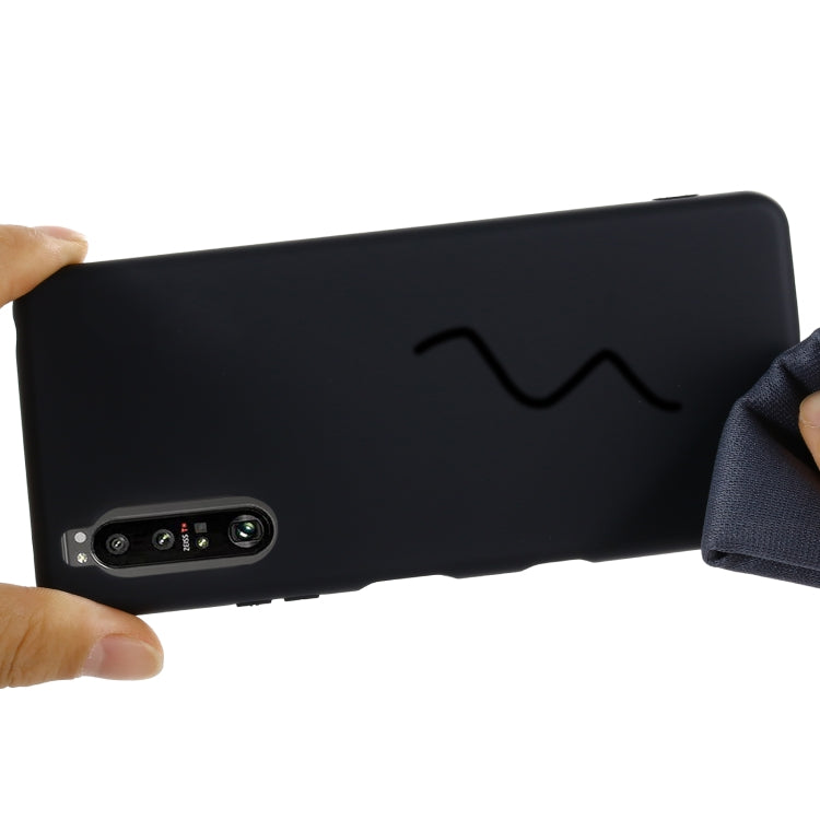 For Sony Xperia 1 III Pure Color Liquid Silicone Shockproof Full Coverage Case(Black) - Sony Cases by PMC TechLife | Online Shopping South Africa | PMC TechLife