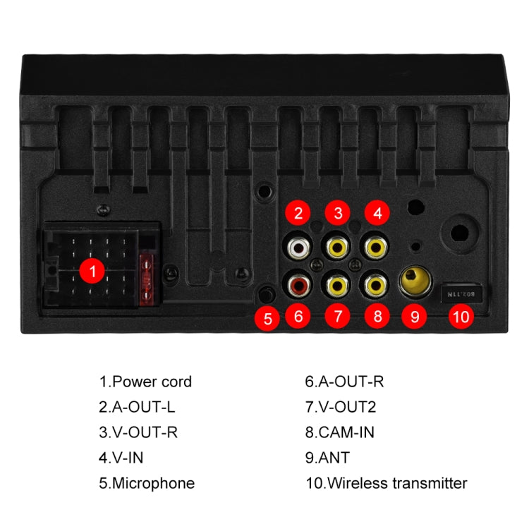 A2891 7 inch Car HD MP5 Carplay Bluetooth Music Player Reversing Image All-in-one Machine Support FM / U Disk with Remote Controler, Style:Standard + 8LEDs Light Camera - Car MP3 & MP4 & MP5 by PMC Jewellery | Online Shopping South Africa | PMC Jewellery | Buy Now Pay Later Mobicred