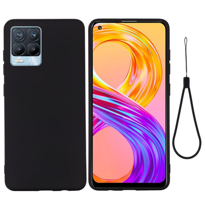 For OPPO Realme 8 / 8 Pro Pure Color Liquid Silicone Shockproof Full Coverage Case(Black) - Realme Cases by PMC Jewellery | Online Shopping South Africa | PMC Jewellery