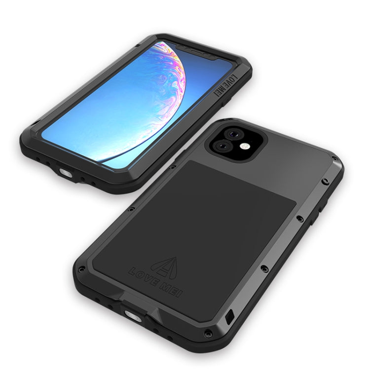 For iPhone 11 LOVE MEI Metal Shockproof Waterproof Dustproof Protective Case(Silver) - iPhone 11 Cases by LOVE MEI | Online Shopping South Africa | PMC Jewellery