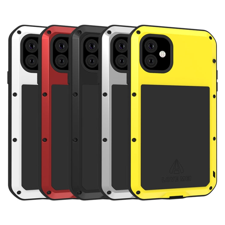 For iPhone 11 LOVE MEI Metal Shockproof Waterproof Dustproof Protective Case(White) - iPhone 11 Cases by LOVE MEI | Online Shopping South Africa | PMC TechLife | Buy Now Pay Later Mobicred