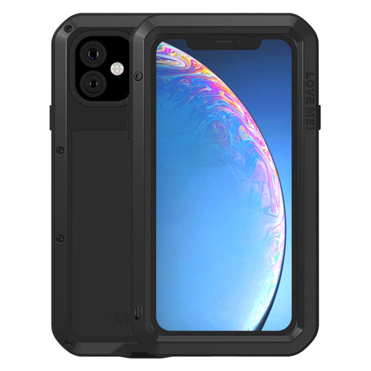 For iPhone 11 Pro LOVE MEI Metal Shockproof Waterproof Dustproof Protective Case(Black) - iPhone 11 Pro Cases by LOVE MEI | Online Shopping South Africa | PMC Jewellery