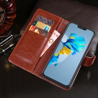 For Cubot C20 idewei Crazy Horse Texture Horizontal Flip Leather Case with Holder & Card Slots & Wallet(Red) - More Brand by idewei | Online Shopping South Africa | PMC Jewellery | Buy Now Pay Later Mobicred