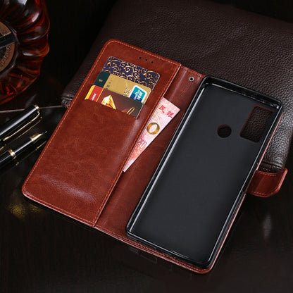 For Cubot C20 idewei Crazy Horse Texture Horizontal Flip Leather Case with Holder & Card Slots & Wallet(Brown) - More Brand by idewei | Online Shopping South Africa | PMC Jewellery | Buy Now Pay Later Mobicred