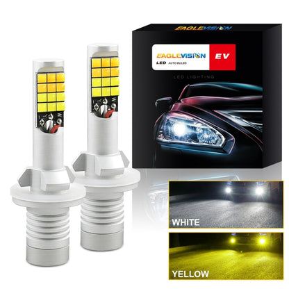 2 PCS V6 880 DC9-36V 30W 3000LM IP65 Car LED Double Color Fog Light with 30LEDs SMD-2525 Lamp - Fog / Driving Lights by PMC Jewellery | Online Shopping South Africa | PMC Jewellery | Buy Now Pay Later Mobicred