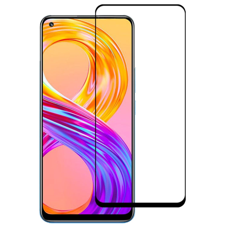 For OPPO Realme 8 / 8 Pro Full Glue Full Cover Screen Protector Tempered Glass Film - Realme Tempered Glass by PMC Jewellery | Online Shopping South Africa | PMC Jewellery | Buy Now Pay Later Mobicred