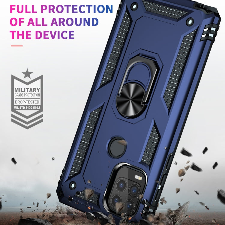 For Motorola Moto G Stylus 5G / 2021 Shockproof TPU + PC Protective Case with 360 Degree Rotating Holder(Blue) - Motorola Cases by PMC Jewellery | Online Shopping South Africa | PMC Jewellery