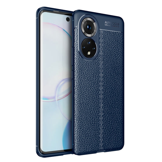 For Honor 50 Litchi Texture TPU Shockproof Case(Navy Blue) - Honor Cases by PMC Jewellery | Online Shopping South Africa | PMC Jewellery