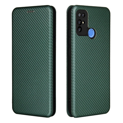 For Doogee X96 Pro Carbon Fiber Texture Horizontal Flip TPU + PC + PU Leather Case with Card Slot(Green) - More Brand by PMC Jewellery | Online Shopping South Africa | PMC Jewellery | Buy Now Pay Later Mobicred