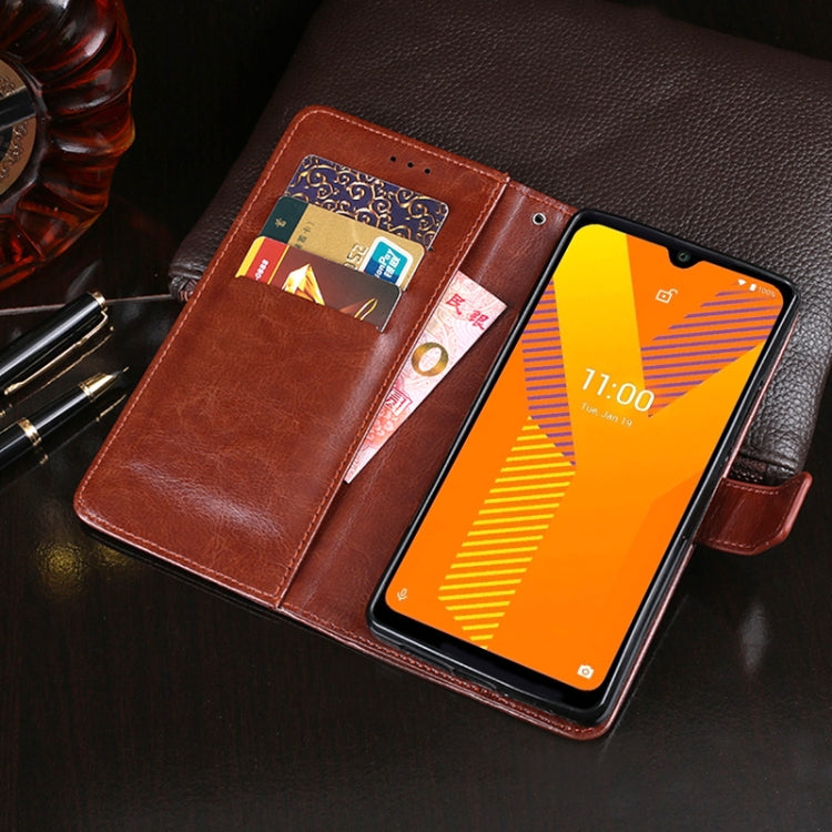 For Wiko Y62 idewei Crazy Horse Texture Horizontal Flip Leather Case with Holder & Card Slots & Wallet(Yellow) - More Brand by idewei | Online Shopping South Africa | PMC Jewellery | Buy Now Pay Later Mobicred