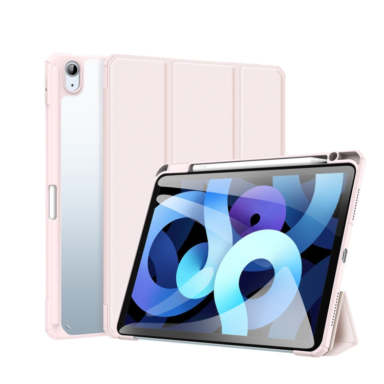 DUX DUCIS TOBY Series Shockproof PU Leather + PC + TPU Flip Smart Case For iPad Air 11 2024 / Air 2022 / 2020 10.9(Pink) - iPad Air (2022) / (2020) 10.9 Cases by DUX DUCIS | Online Shopping South Africa | PMC Jewellery | Buy Now Pay Later Mobicred