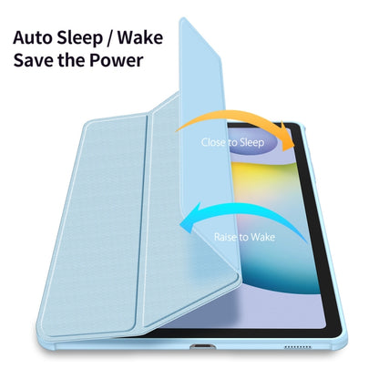 For Samsung Galaxy Tab S6 Lite 2024 / 2020 DUX DUCIS TOBY Series Antiskid PU Leather + PC + TPU Horizontal Flip Case with Holder & Pen Slot & Sleep / Wake-up Function(Blue) - Tab S6 Lite P610 / P615 by DUX DUCIS | Online Shopping South Africa | PMC Jewellery | Buy Now Pay Later Mobicred