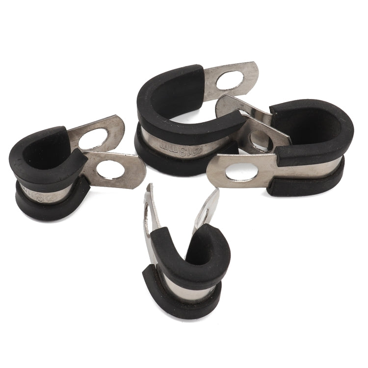 A1196 52 in 1 Car Rubber Cushion Pipe Clamps Stainless Steel Clamps - Booster Cable & Clip by PMC Jewellery | Online Shopping South Africa | PMC Jewellery | Buy Now Pay Later Mobicred