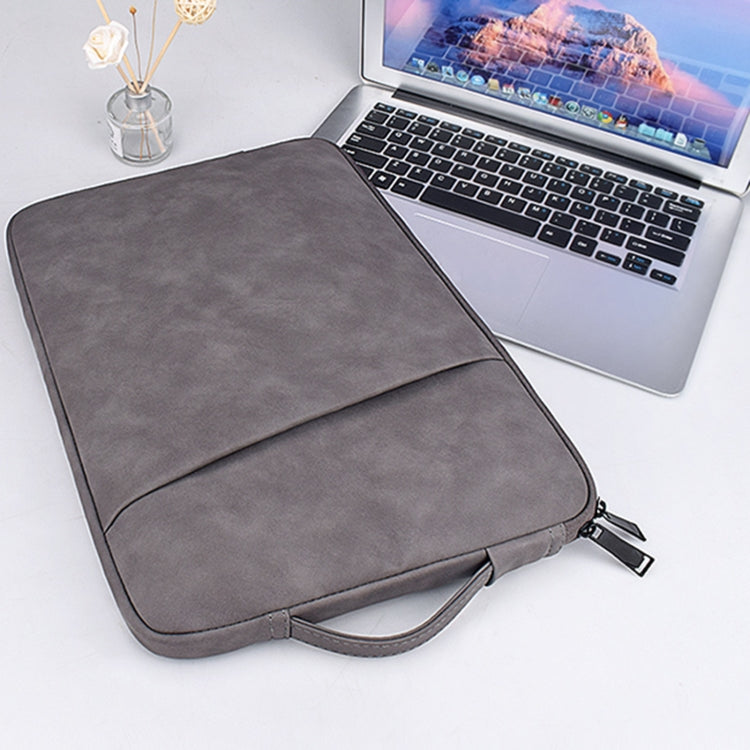 ND08 Sheepskin Notebook Iner Bag, Size:14.1-15.4 inch(Elegant Gray) - 14.1 inch by PMC Jewellery | Online Shopping South Africa | PMC Jewellery | Buy Now Pay Later Mobicred