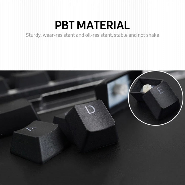 HXSJ P9 104 Keys PBT Color Mechanical Keyboard Keycaps(Black) - Other by HXSJ | Online Shopping South Africa | PMC Jewellery | Buy Now Pay Later Mobicred